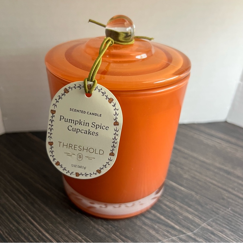 Threshold Pumpkin Spice Cupcake Scented Lidded Candle - Vibrant Orange